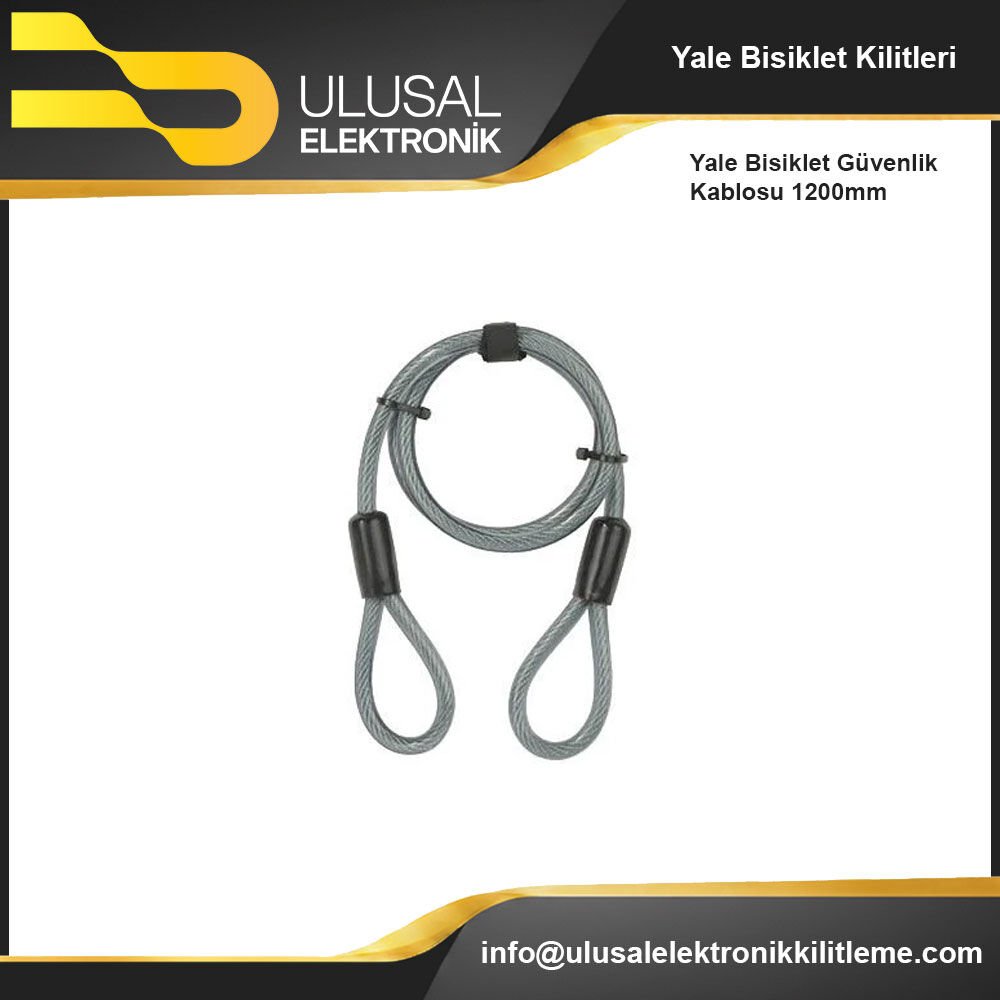 Yale Bisiklet Güvenlik Kablosu 1200mm