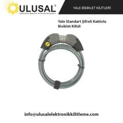 Yale Standart Şifreli Kablolu Bisiklet Kilidi