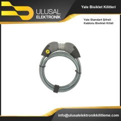 Yale Standart Şifreli Kablolu Bisiklet Kilidi