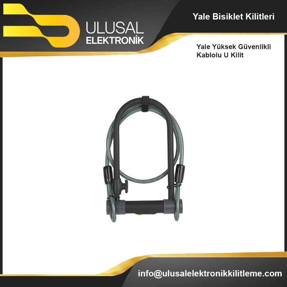 Yale Yüksek Güvenlikli Kablolu U Kilit