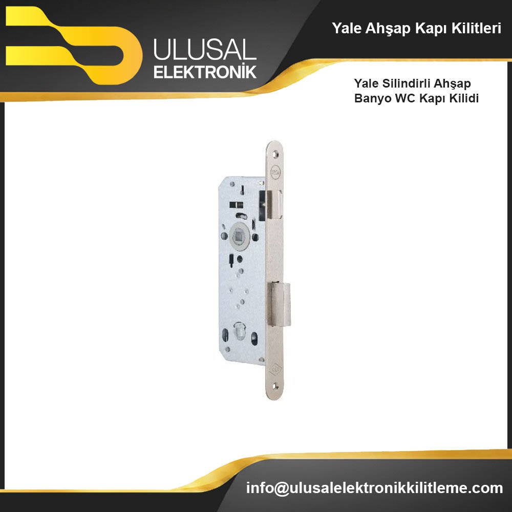 Yale Silindirli Ahşap Banyo WC Kapı Kilidi