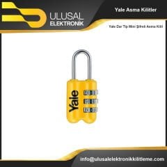 Yale Dar Tip Mini Şifreli Asma Kilit