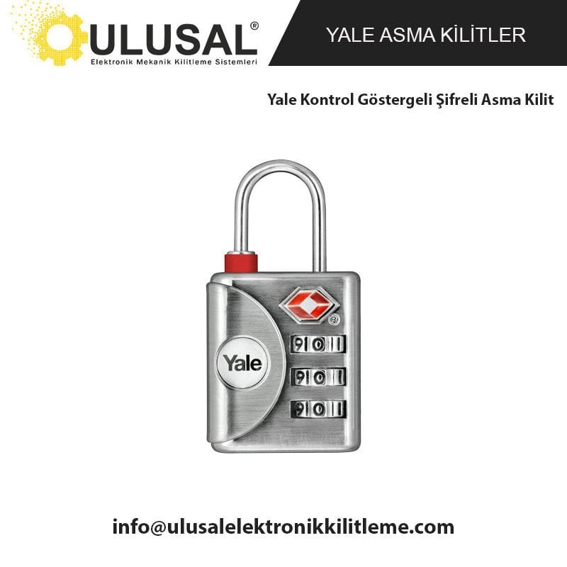 Yale Kontrol Göstergeli Şifreli Asma Kilit