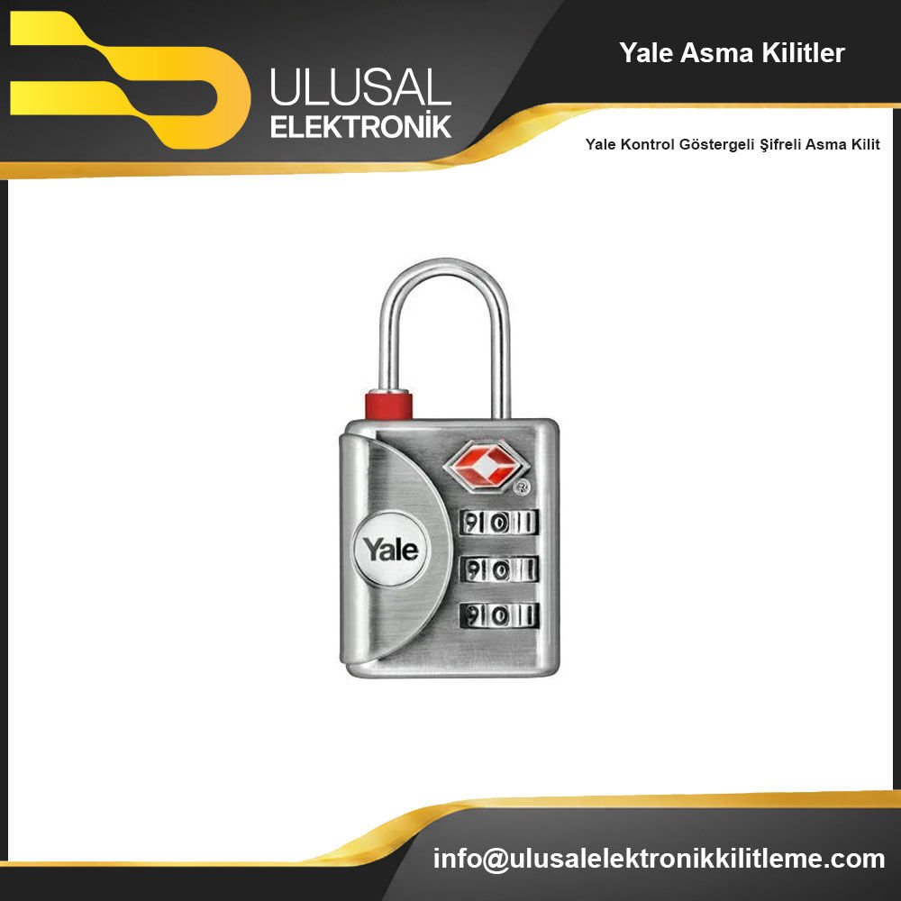Yale Kontrol Göstergeli Şifreli Asma Kilit