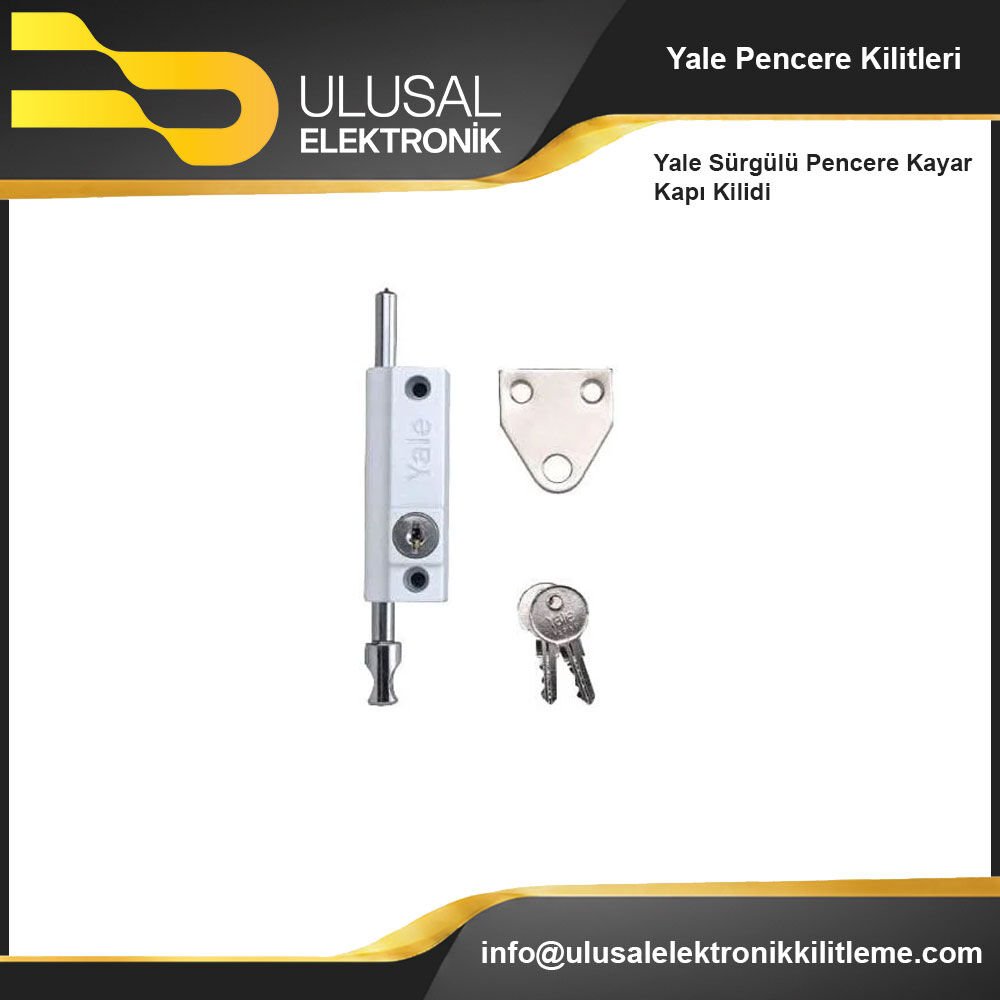 Yale Sürgülü Pencere Kayar Kapı Kilidi