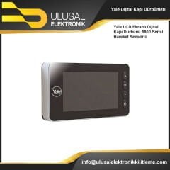 Yale LCD Ekranlı Dijital Kapı Dürbünü 5800 Serisi Hareket Sensörlü