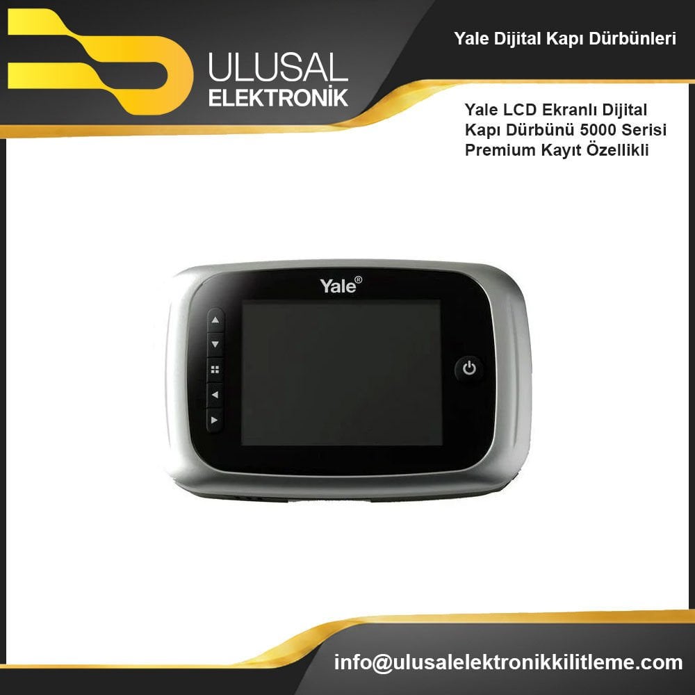 Yale LCD Ekranlı Dijital Kapı Dürbünü 5000 Serisi Premium Kayıt Özellikli