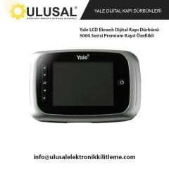 Yale LCD Ekranlı Dijital Kapı Dürbünü 5000 Serisi Premium Kayıt Özellikli
