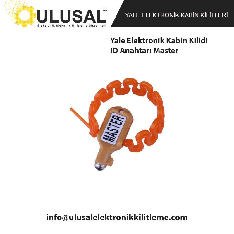 Yale Elektronik Kabin Kilidi ID Anahtarı Master