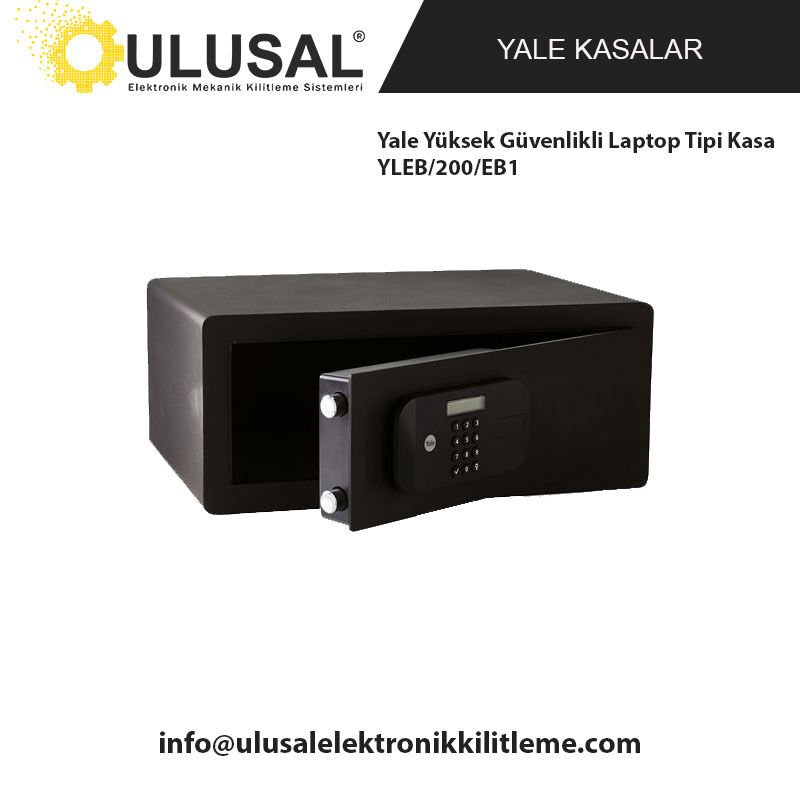 Yale Yüksek Güvenlikli Laptop Tipi Kasa YLEB/200/EB1