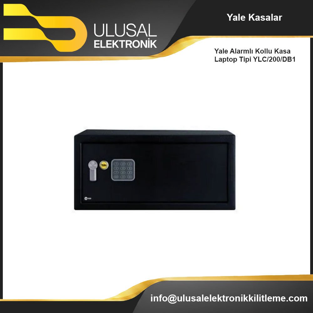 Yale Alarmlı Kollu Kasa Laptop Tipi YLC/200/DB1