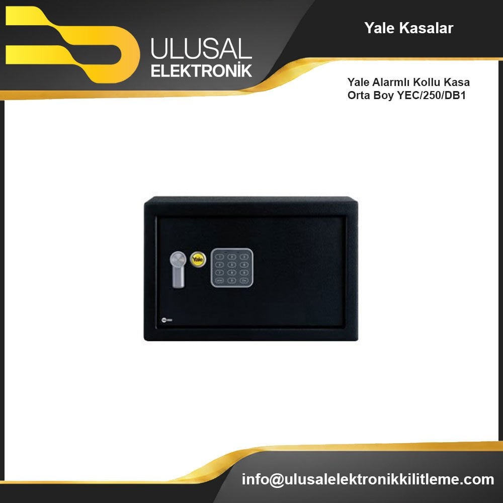 Yale Alarmlı Kollu Kasa Orta Boy YEC/250/DB1
