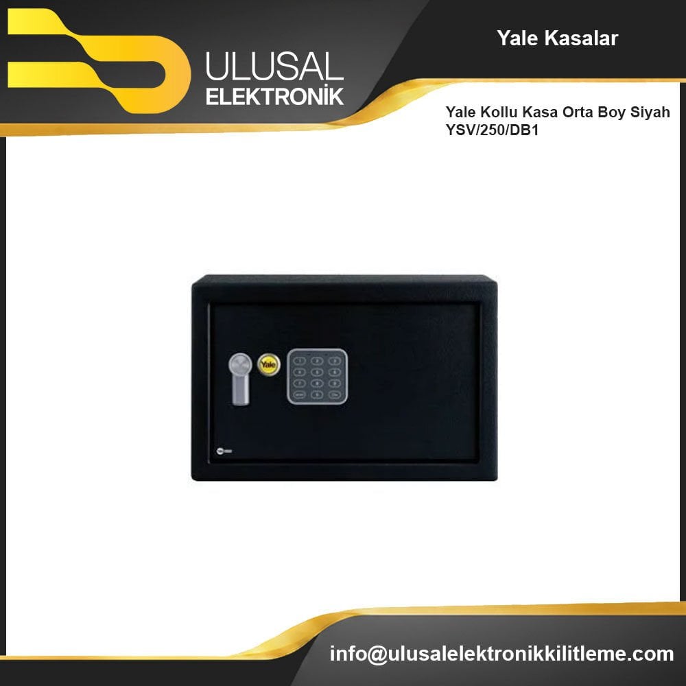 Yale Kollu Kasa Orta Boy Siyah YSV/250/DB1