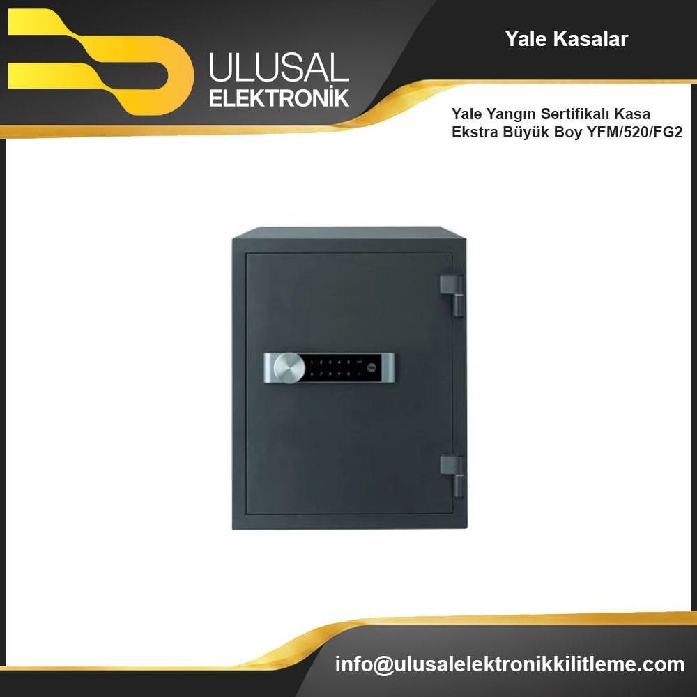 Yale Yangın Sertifikalı Kasa Ekstra Büyük Boy YFM/520/FG2