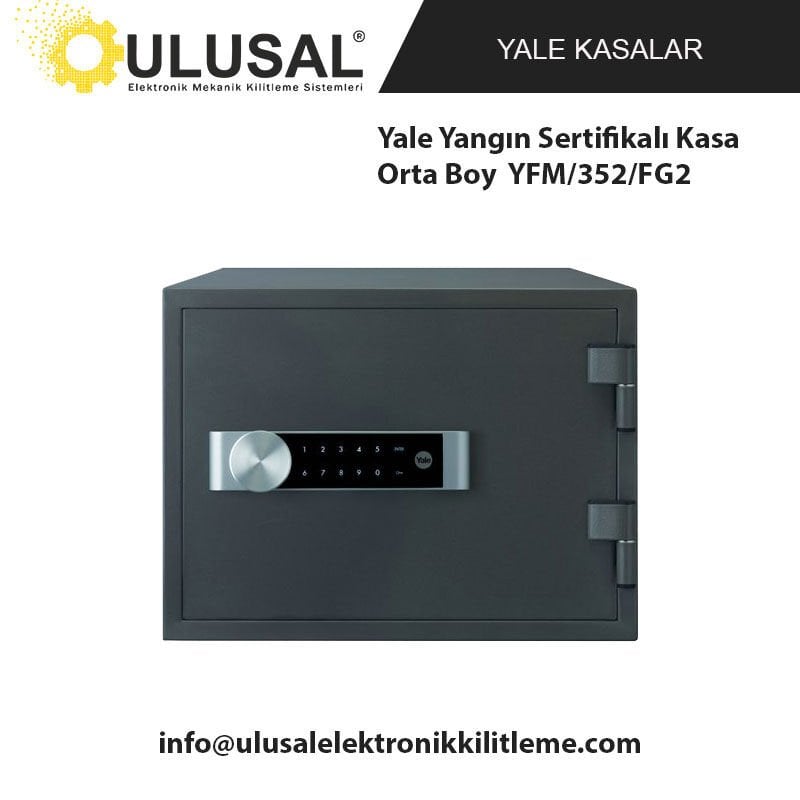 Yale Yangın Sertifikalı Kasa Orta Boy YFM/352/FG2
