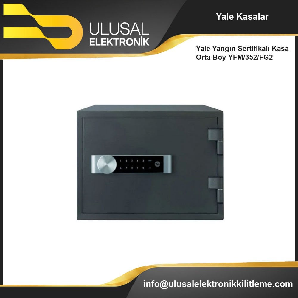 Yale Yangın Sertifikalı Kasa Orta Boy YFM/352/FG2