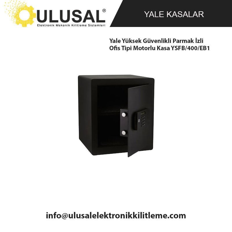 Yale Yüksek Güvenlikli Parmak İzli Ofis Tipi Motorlu Kasa YSFB/400/EB1