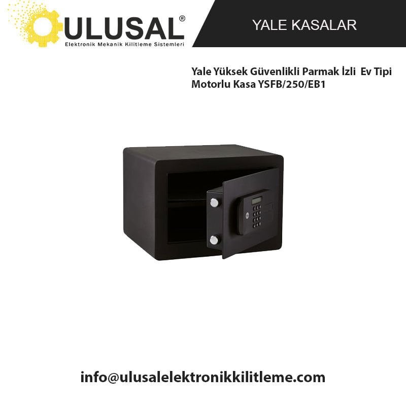 Yale Yüksek Güvenlikli Parmak İzli Ev Tipi Motorlu Kasa YSFB/250/EB1