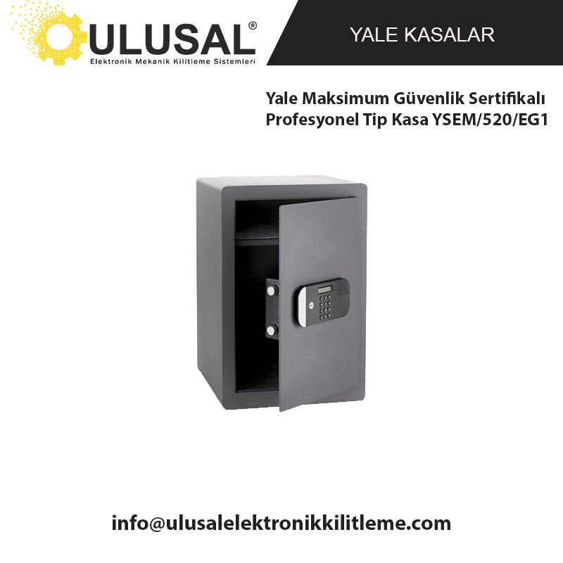 Yale Maksimum Güvenlik Sertifikalı Profesyonel Tip Kasa YSEM/520/EG1