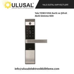 Yale YDM3109A Kartlı ve Şifreli Akıllı Gömme Kilit