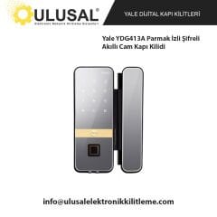 Yale YDG413A Parmak İzli Şifreli Akıllı Cam Kapı Kilidi