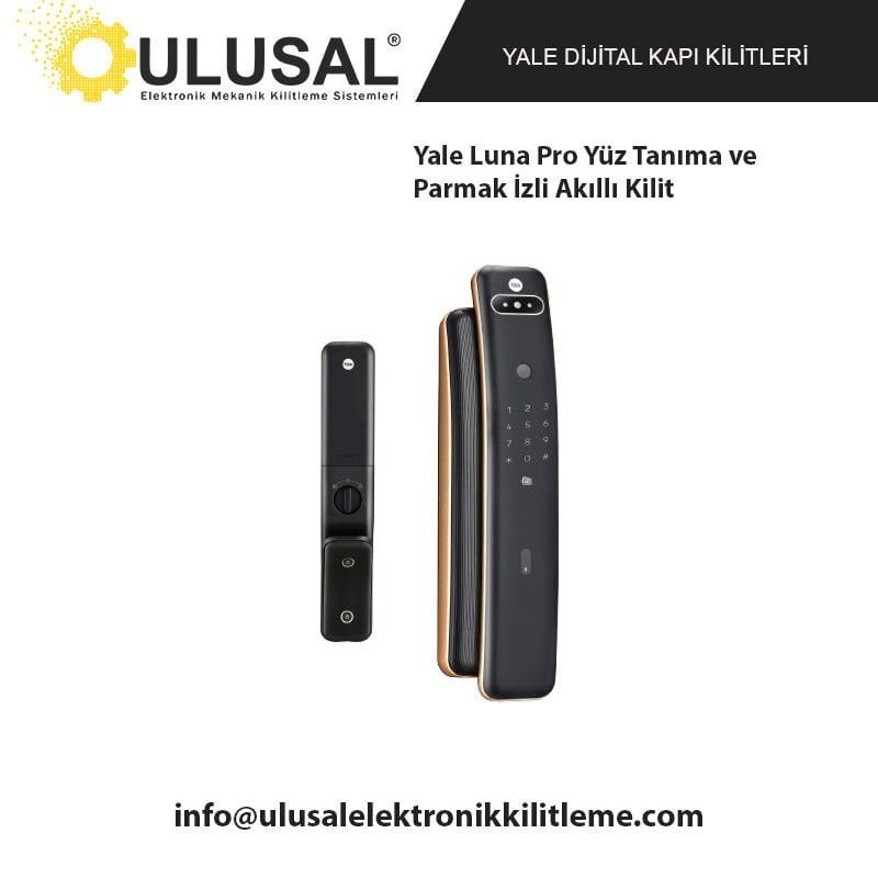 Yale Luna Pro Yüz Tanıma ve Parmak İzli Akıllı Kilit