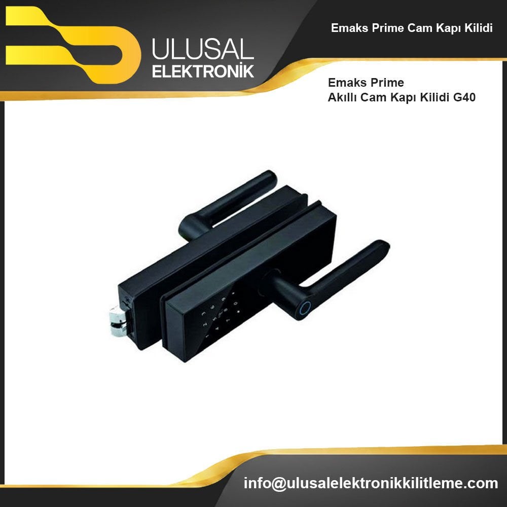Emaks Prime Akıllı Cam Kapı Kilidi G40