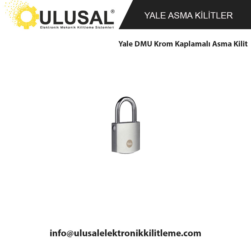 Yale DMU Krom Kaplamalı Asma Kilit