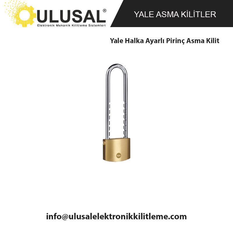 Yale Halka Ayarlı Pirinç Asma Kilit