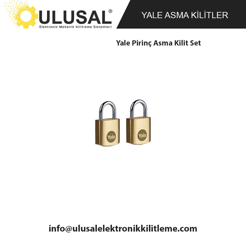 Yale Pirinç Asma Kilit Set