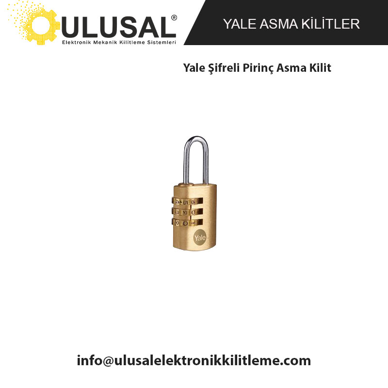 Yale Şifreli Pirinç Asma Kilit